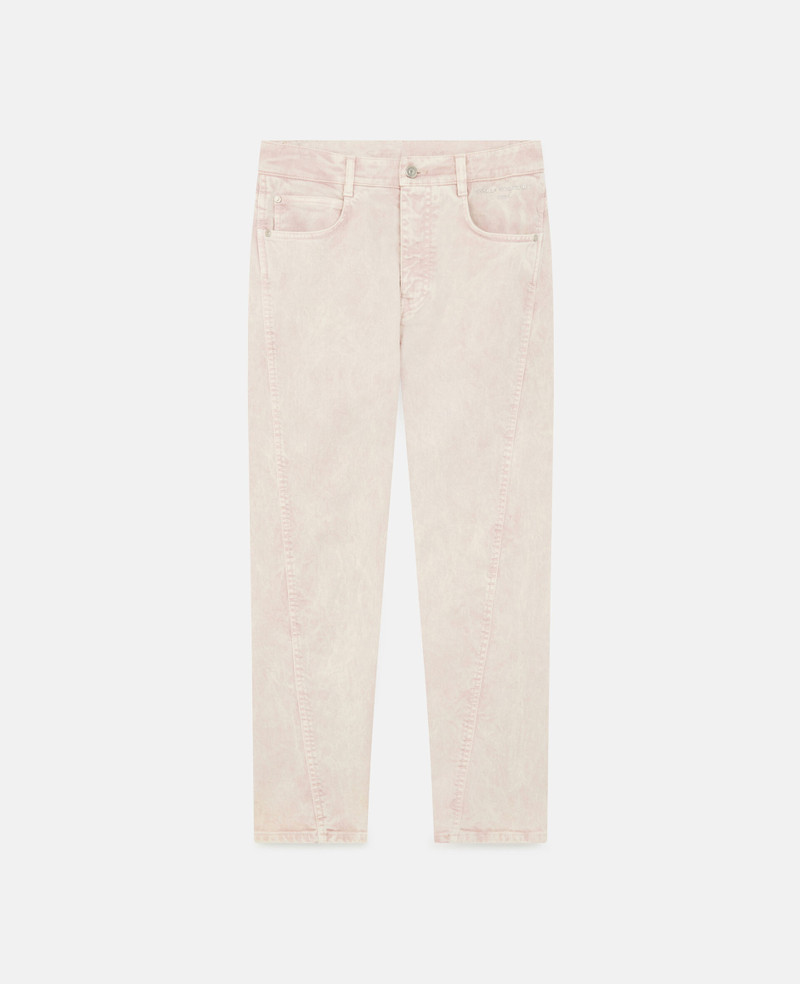 Twisted Seam Denim Pants 1