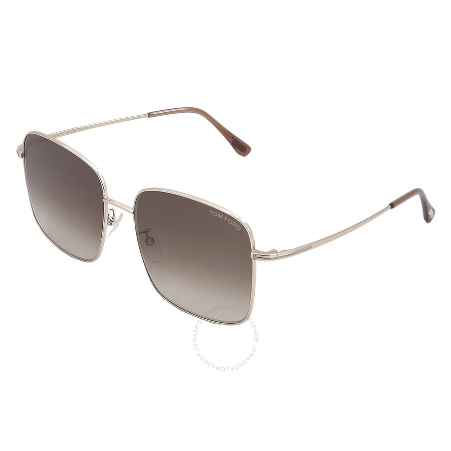 Tom Ford Brown Gradient Square Ladies Sunglasses FT0894-K 28F 59 - 5
