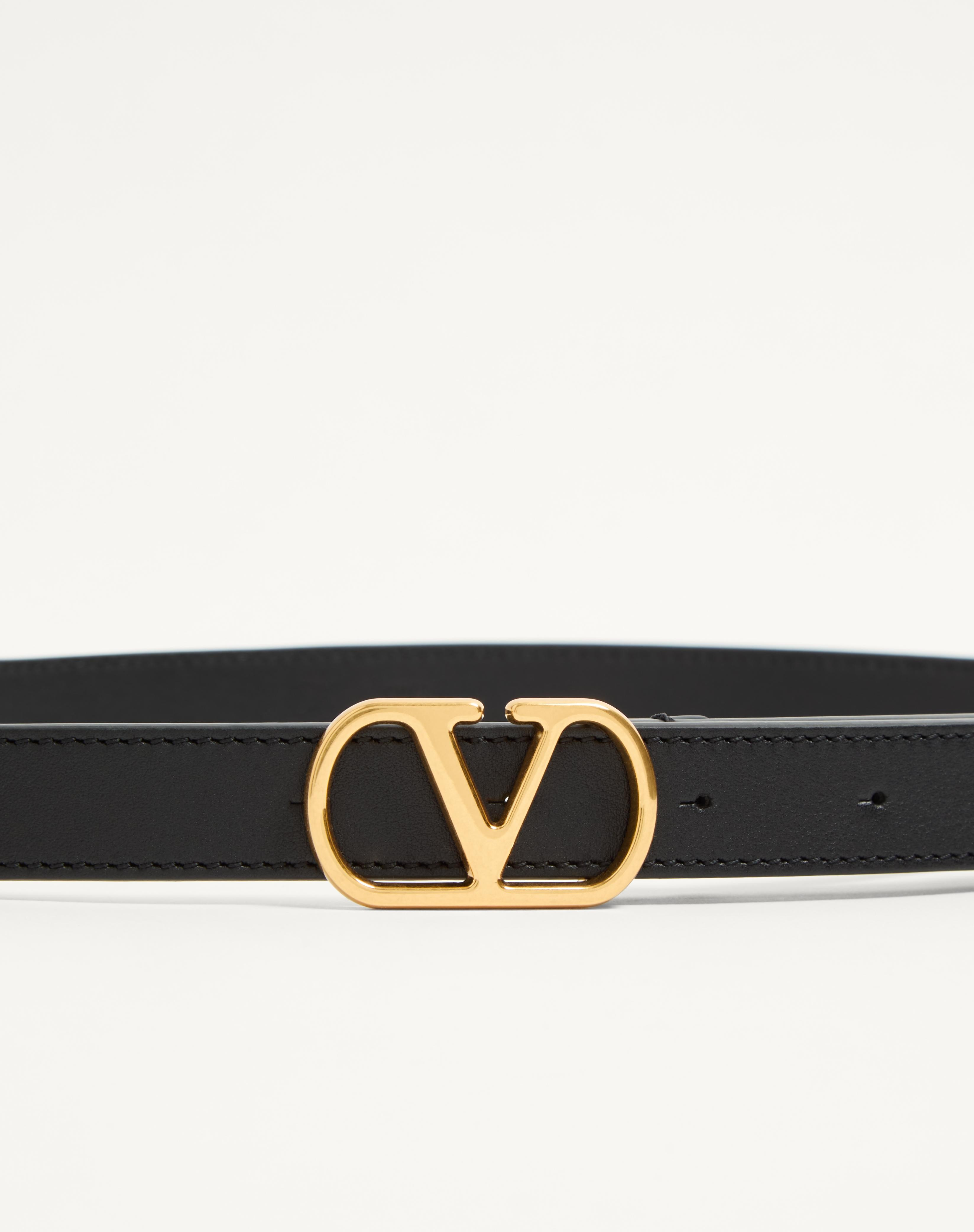 VLOGO SIGNATURE BELT IN SHINY CALFSKIN 20 MM - 4