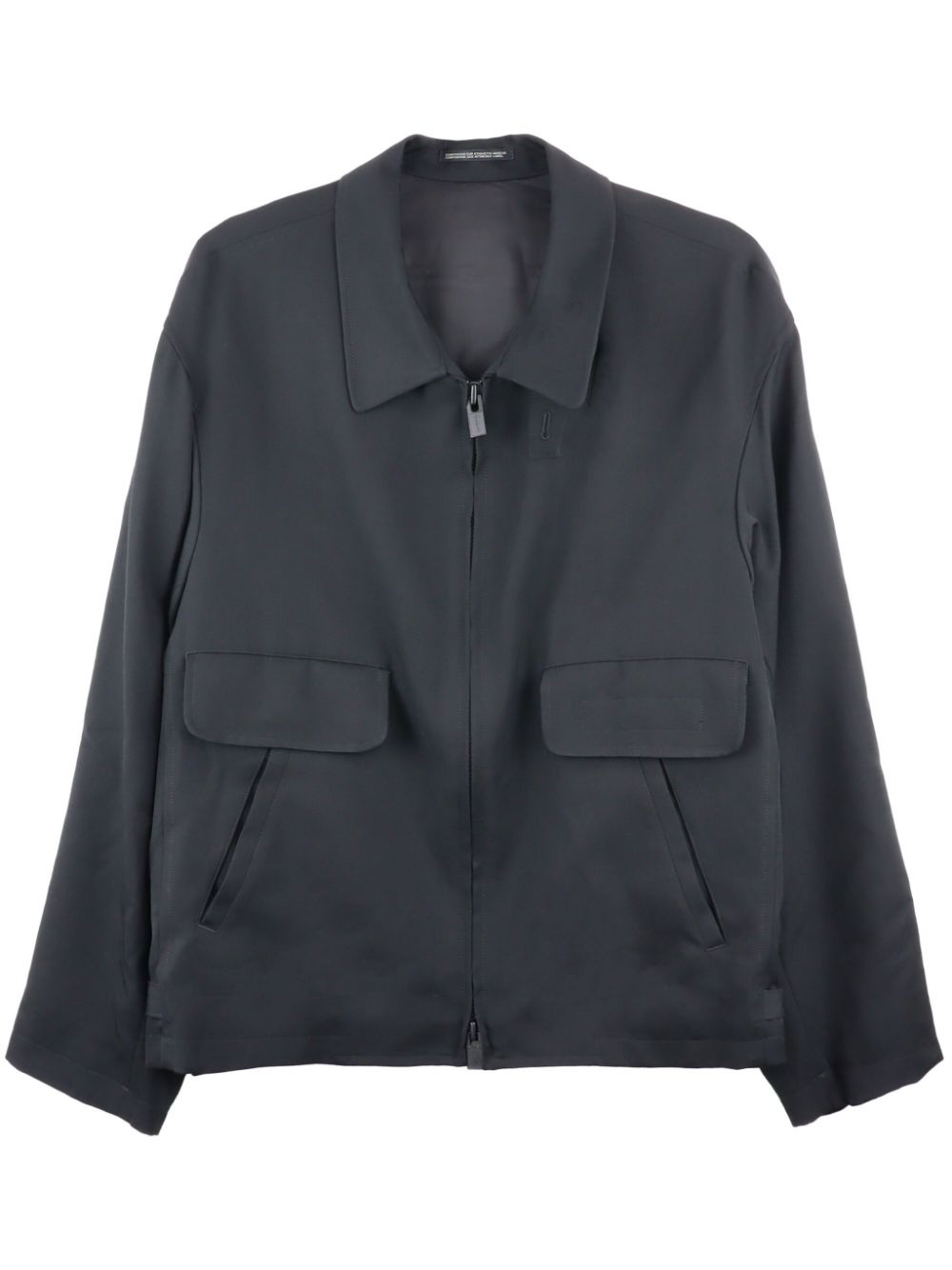 wool gabardine bomber jacket - 1