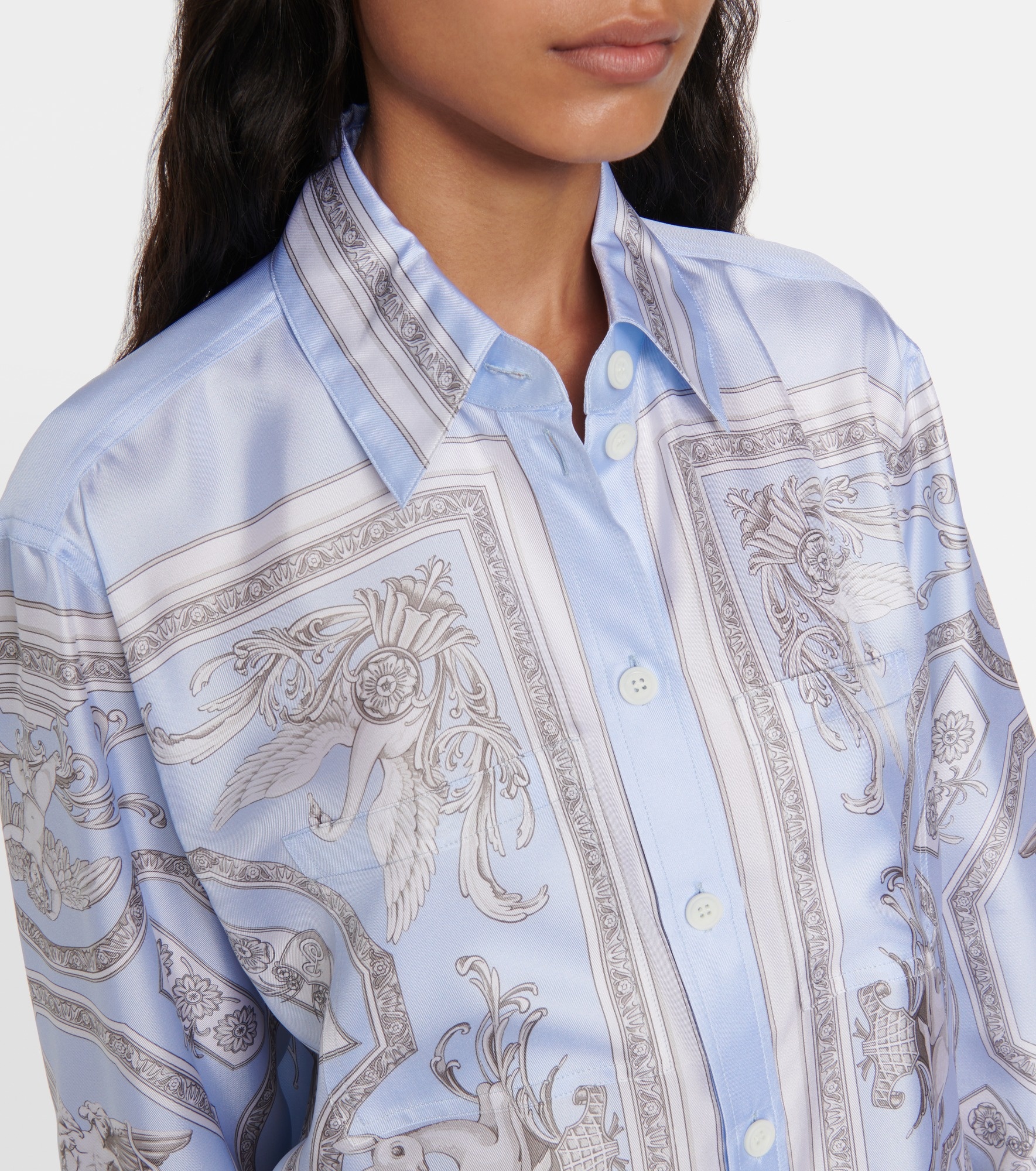 Printed silk shirt - 4