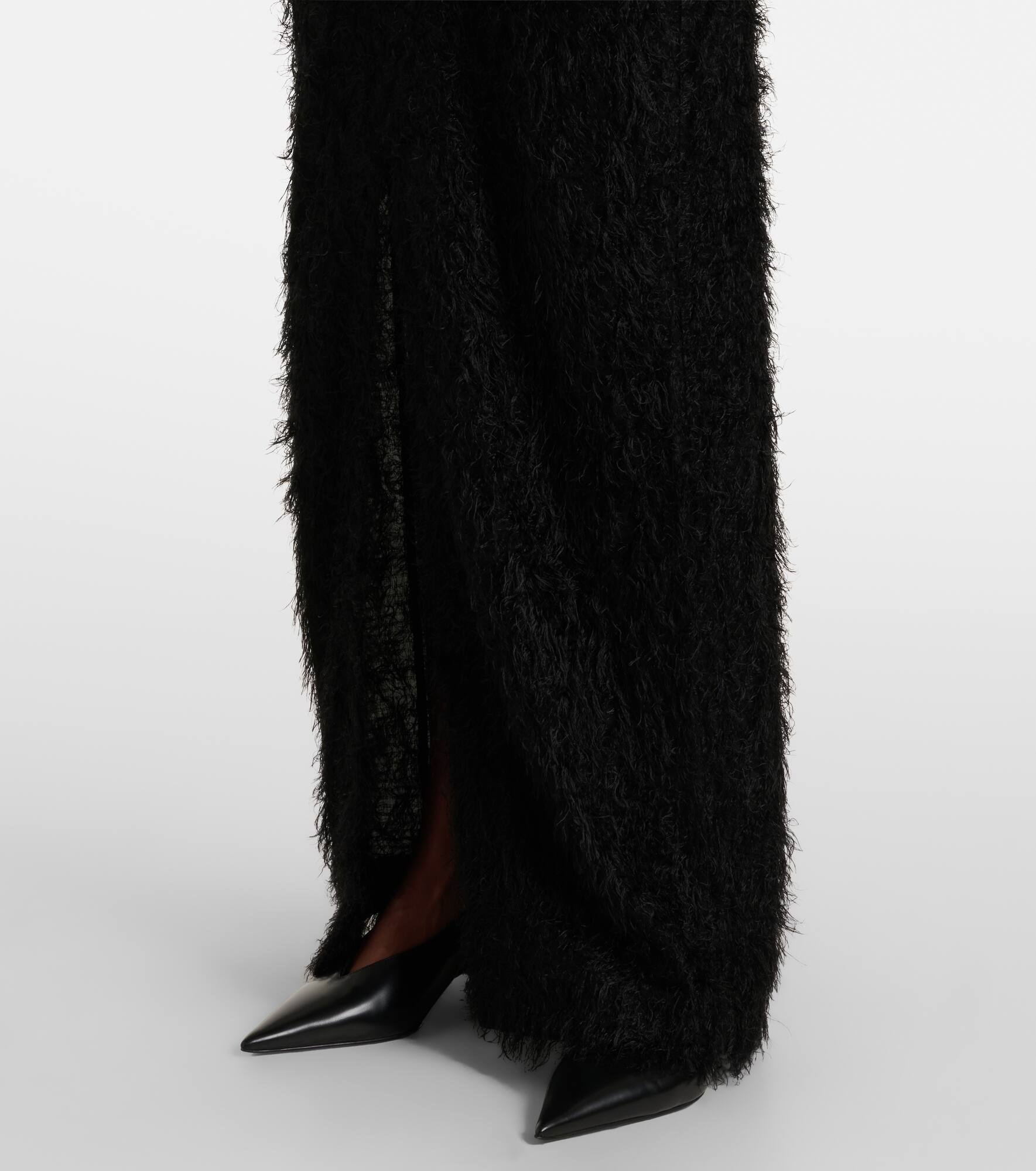 Strapless fil coupé midi dress - 5
