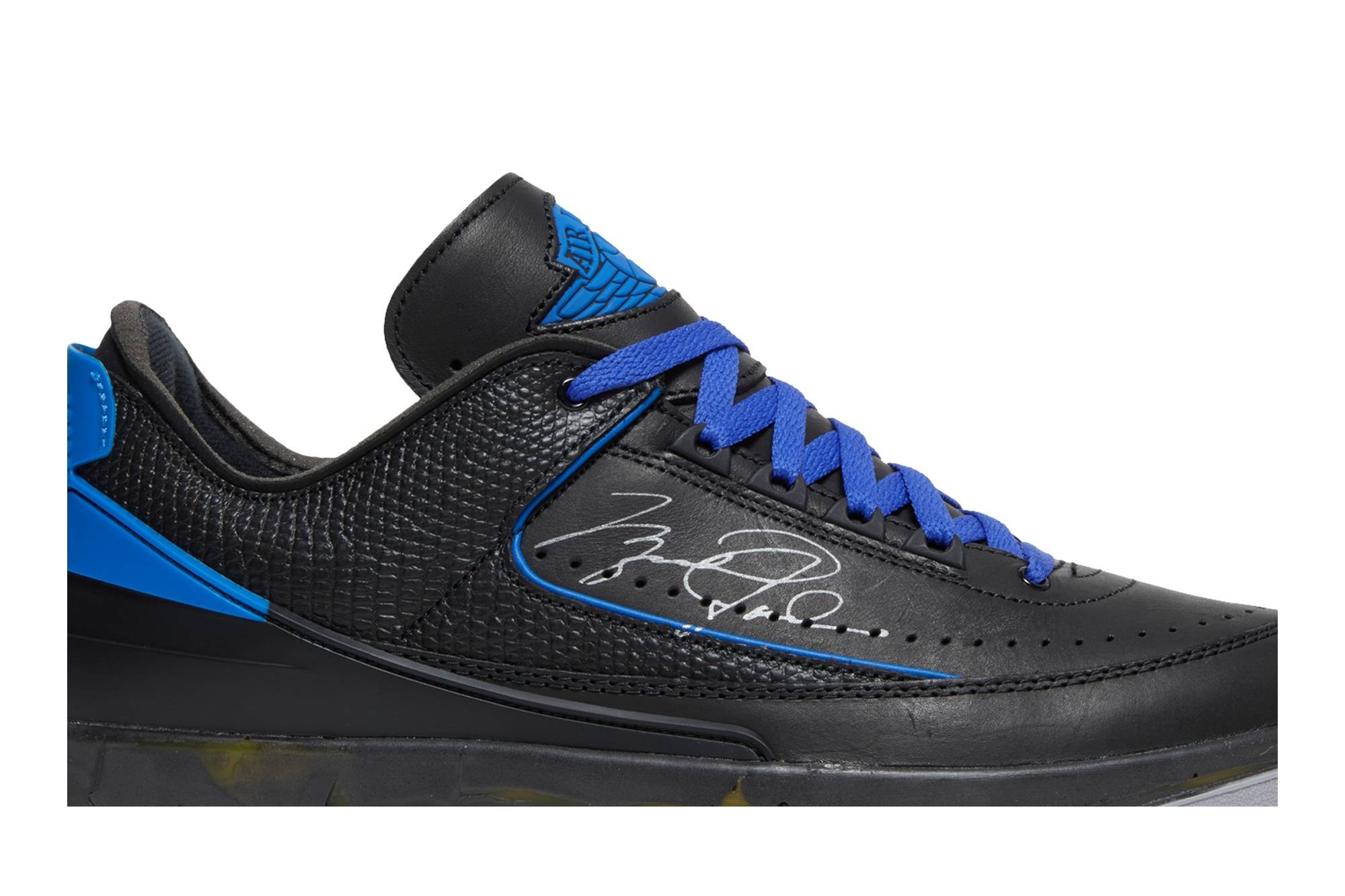 Off-White x Air Jordan 2 Retro Low SP 'Black Varsity Royal' - 2