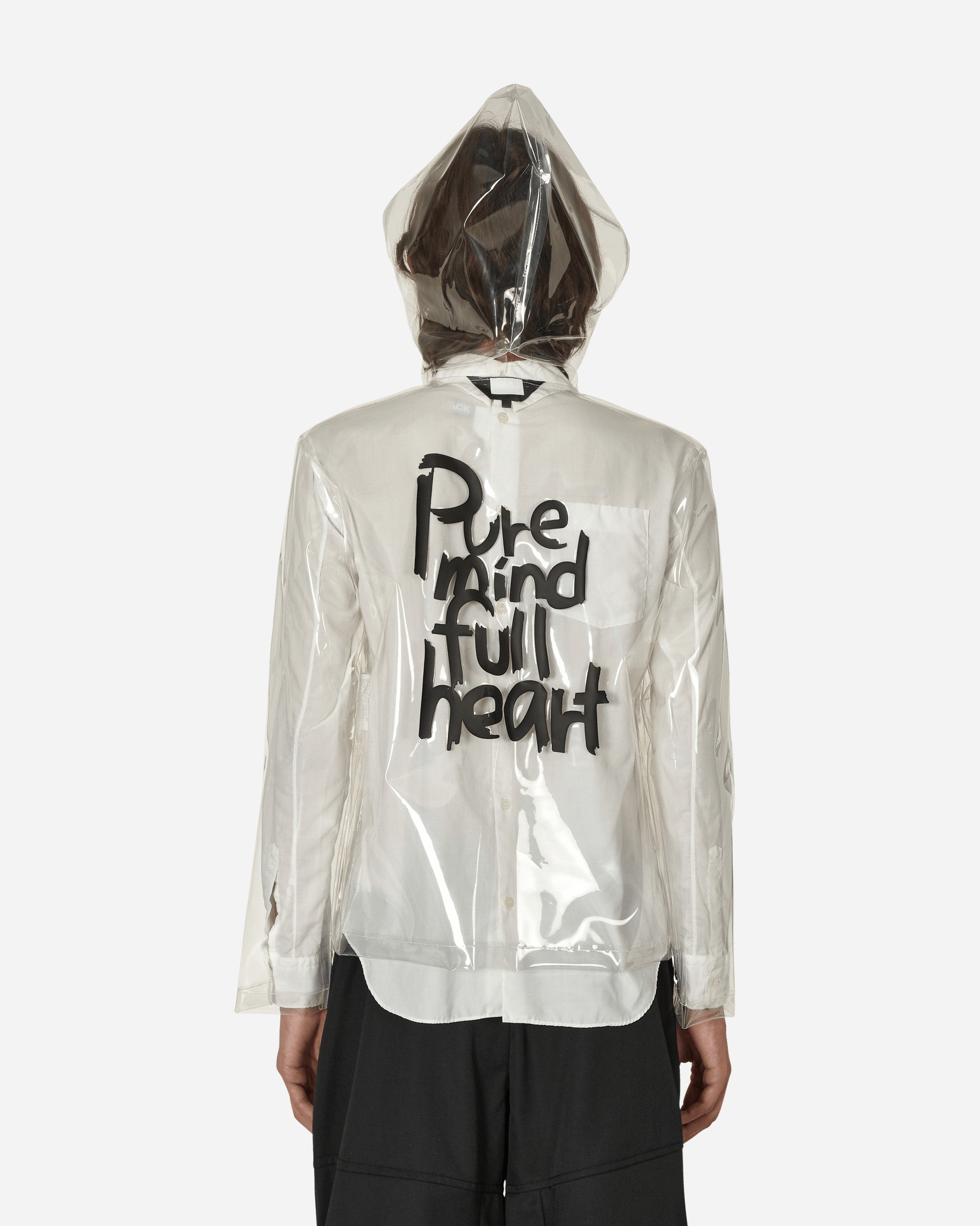 Clear Hooded Jacket White - 3