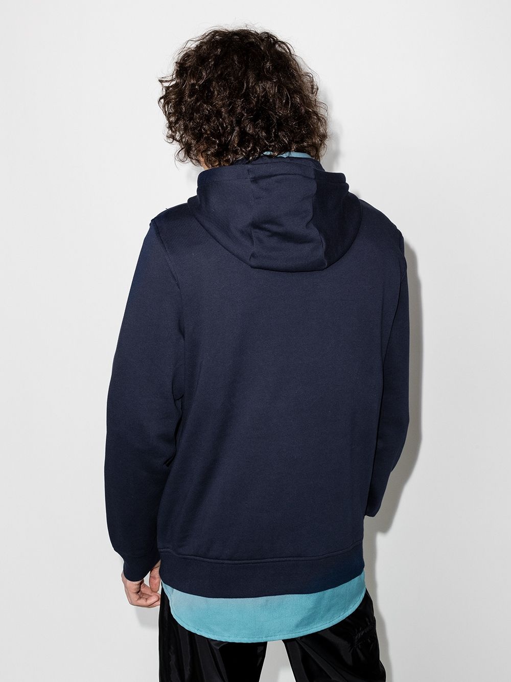 logo-patch drawstring hoodie - 3