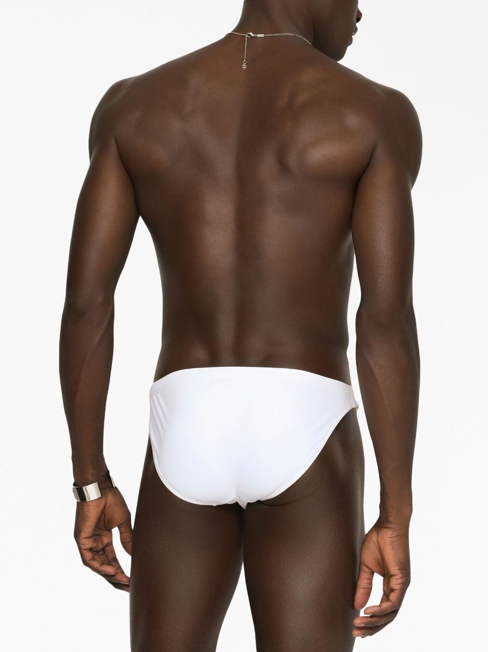 logo-plaque swim trunks - 5