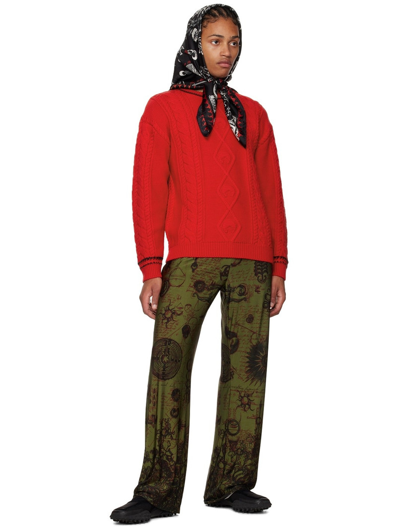 Marine Serre Red Striped Sweater outlook