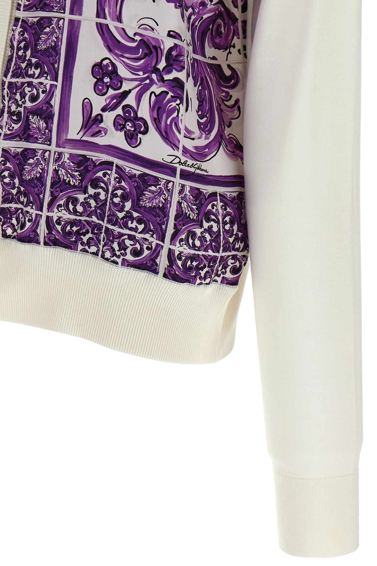 'Maiolica' print cardigan - 4