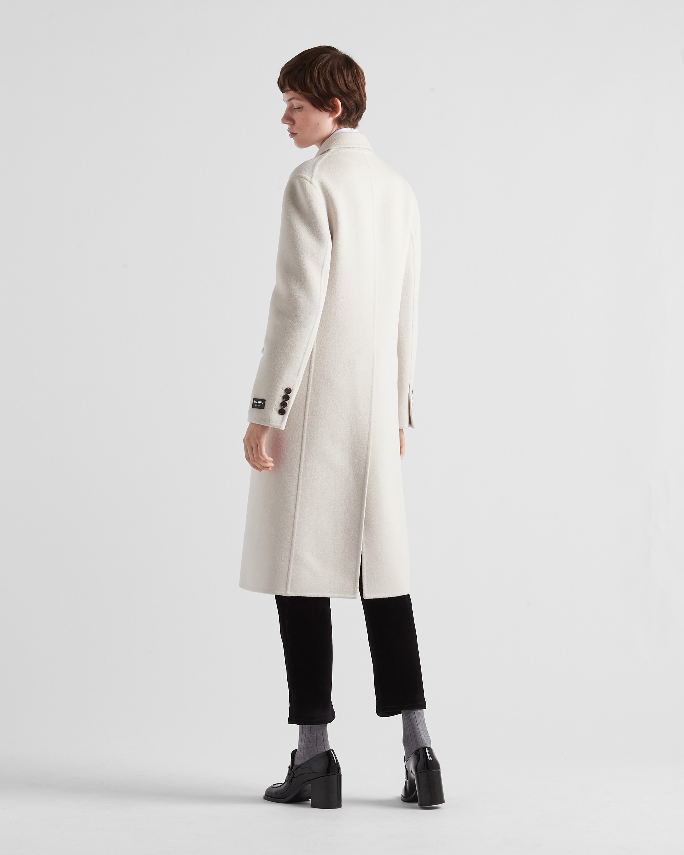 Single-breasted cashgora coat - 5