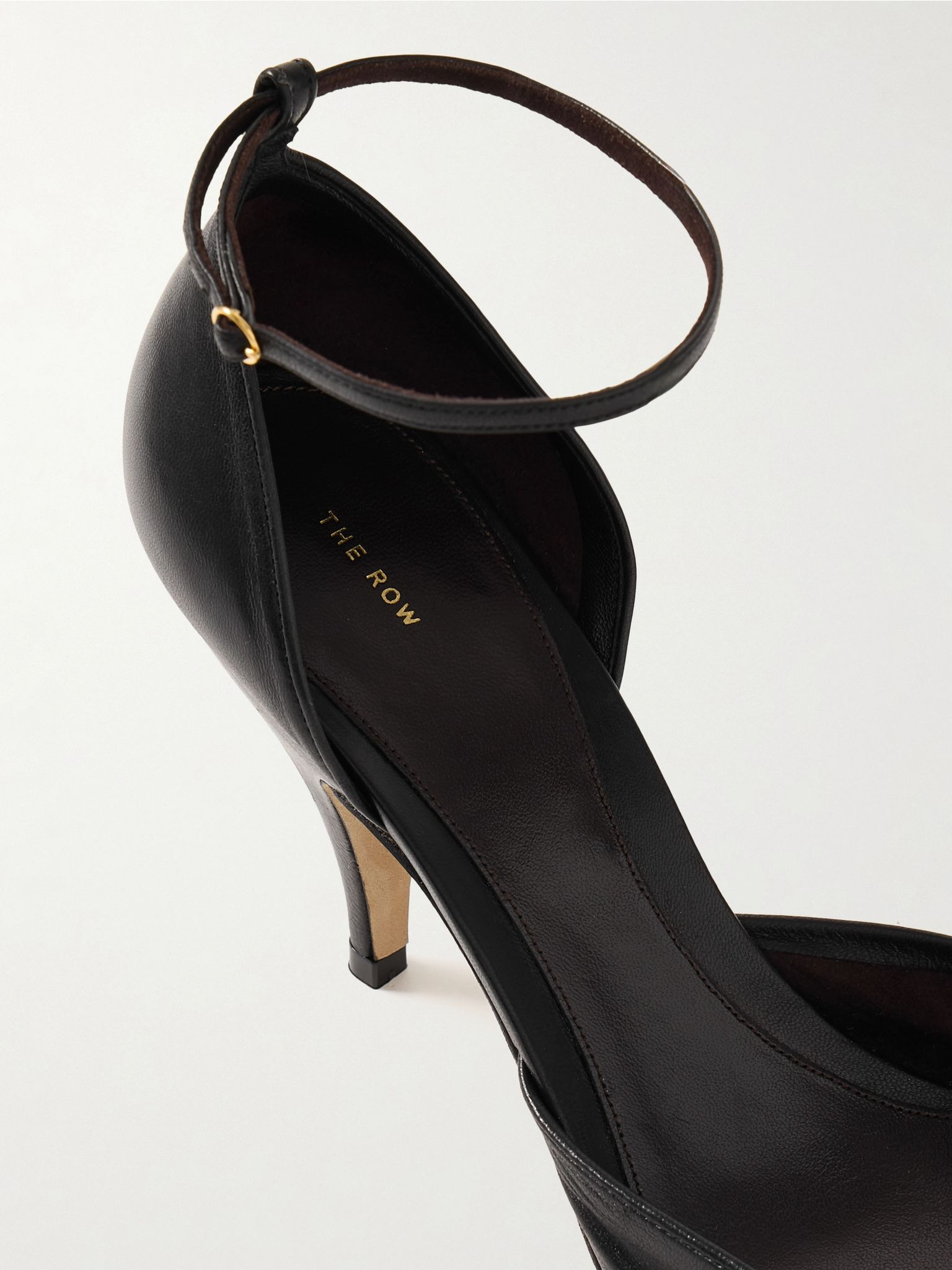 Liisa D’Orsay leather pumps Black - 4