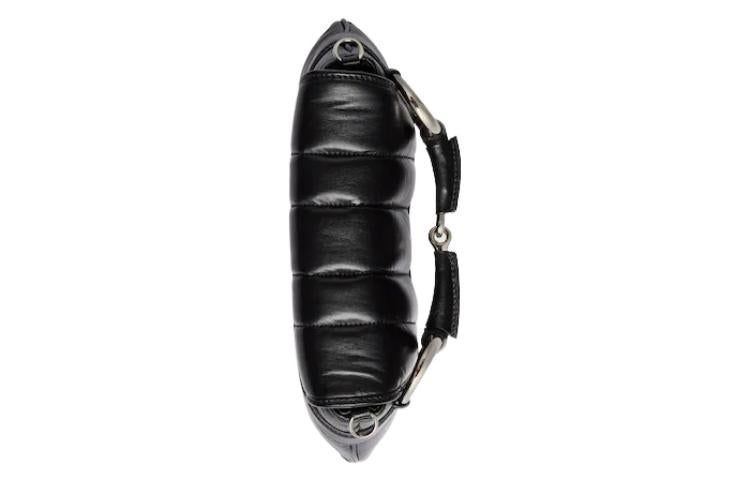 (WMNS) Gucci Horsebit Chain Small Shoulder Bag 'Black' 764339-AACU1-1000 - 6