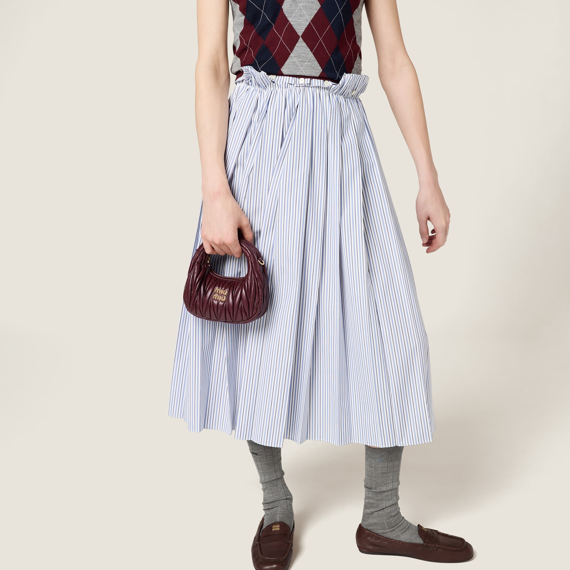 Wander matelassé nappa leather hobo mini-bag - 2