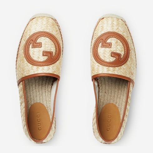 Gucci Raffia Interlocking G Espadrilles - 3