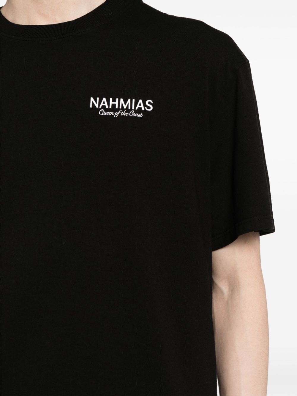 logo-embroidered cotton T-shirt - 5