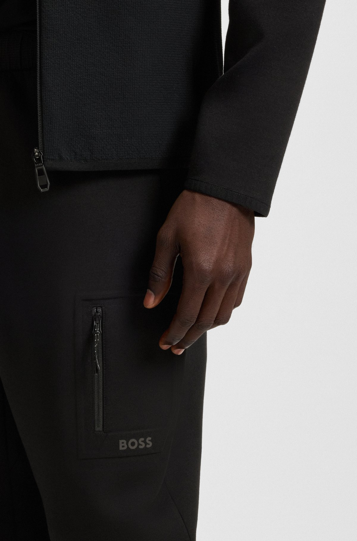 REGULAR-FIT TRACKSUIT BOTTOMS WITH DECORATIVE REFLECTIVE DETAILS - 3