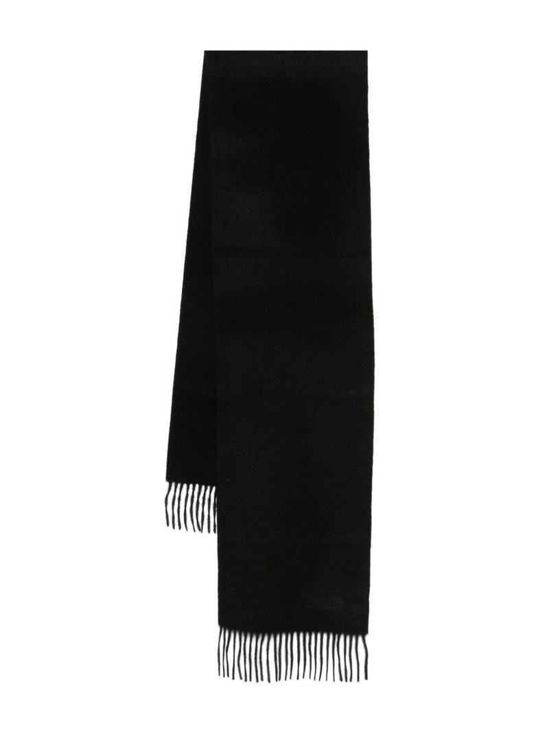 cashmere fringed-trim scarf 1