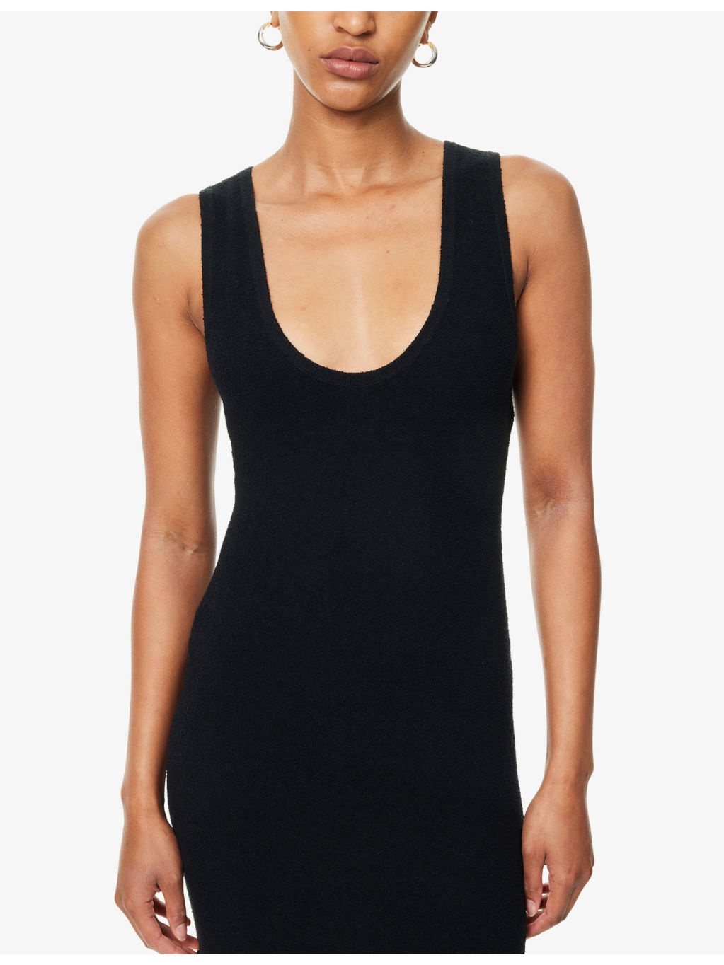 Chiara Scoop-Neck Stretch-Cotton Blend Midi Dress - 5