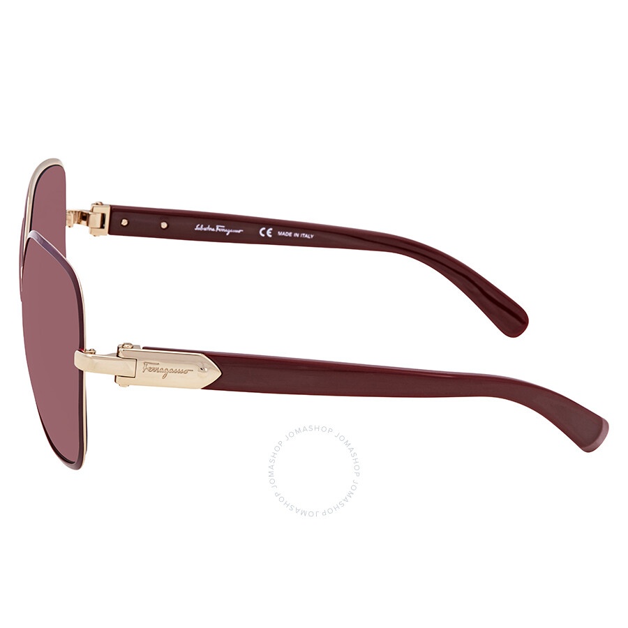 Salvatore Ferragamo Bordeaux Gradient Square Ladies Sunglasses SF150S 728 59 - 3