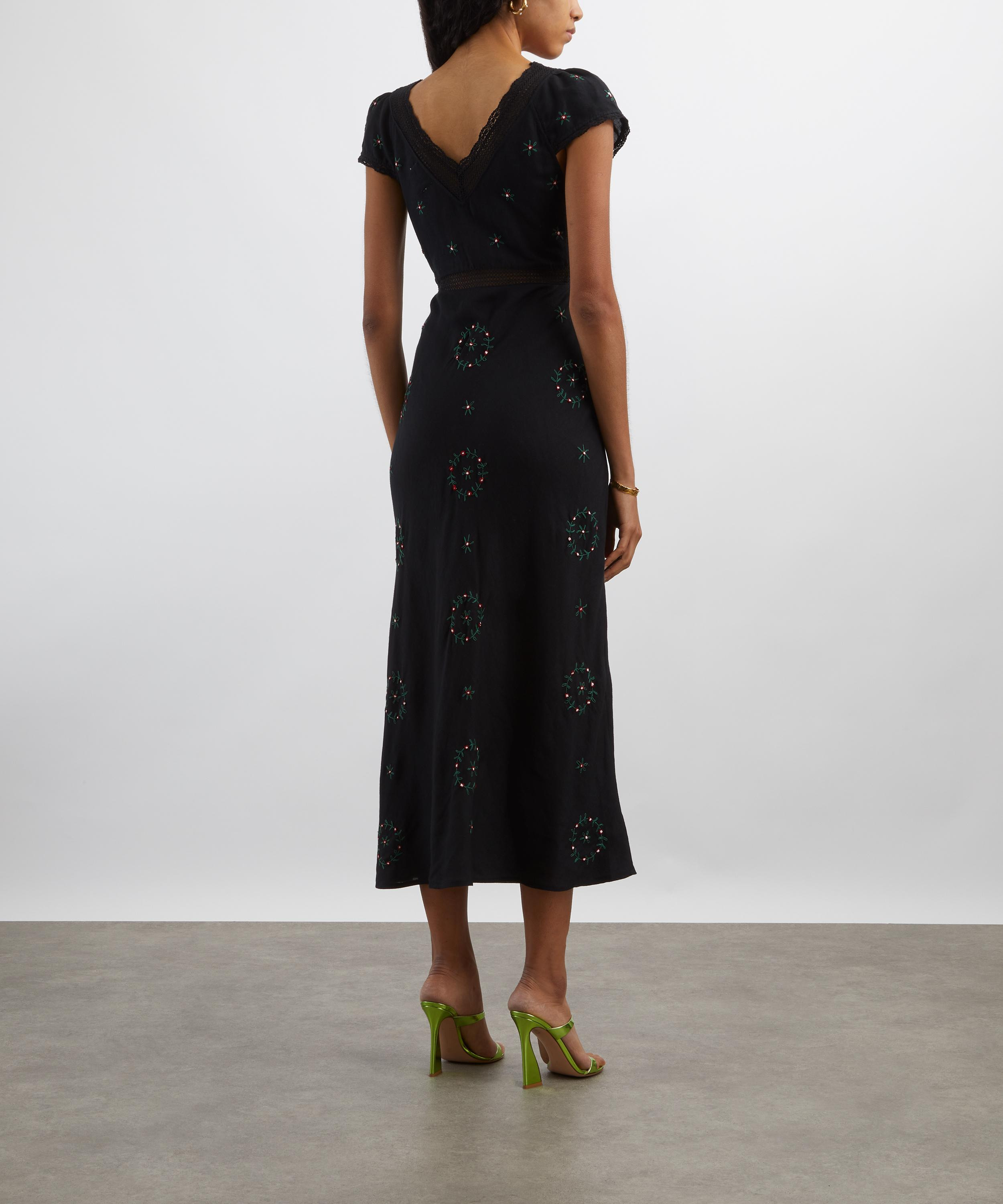 Iggy Midi Embroidery Dress - 4