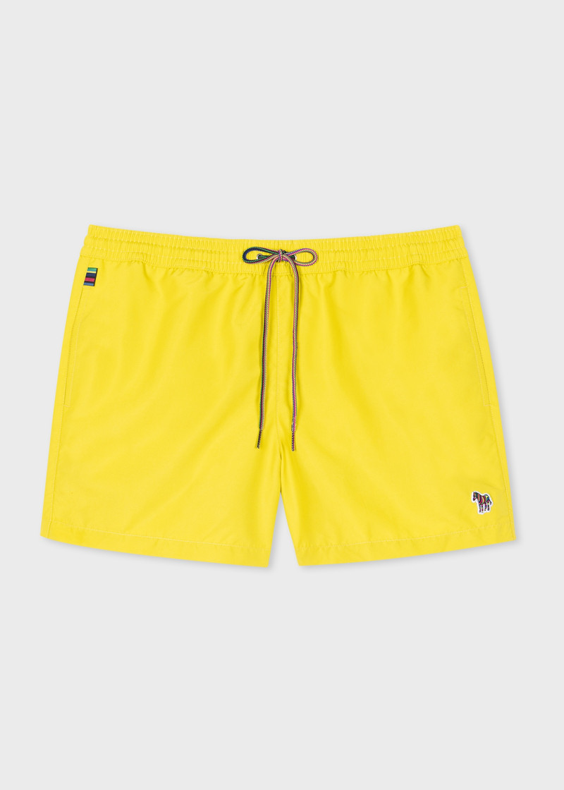 Yellow Zebra Logo Swim Shorts 1