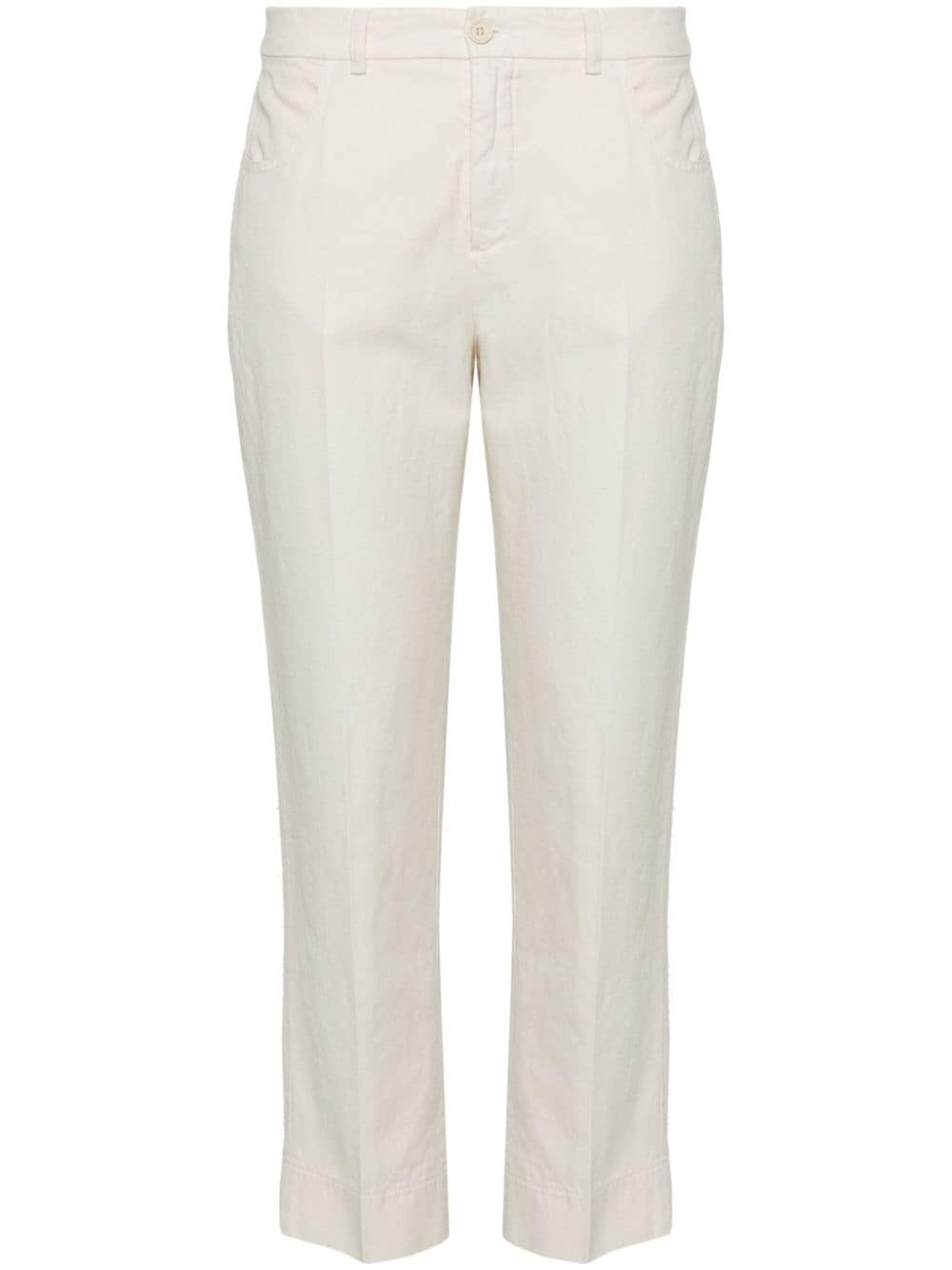 mid-rise cropped trousers - 1