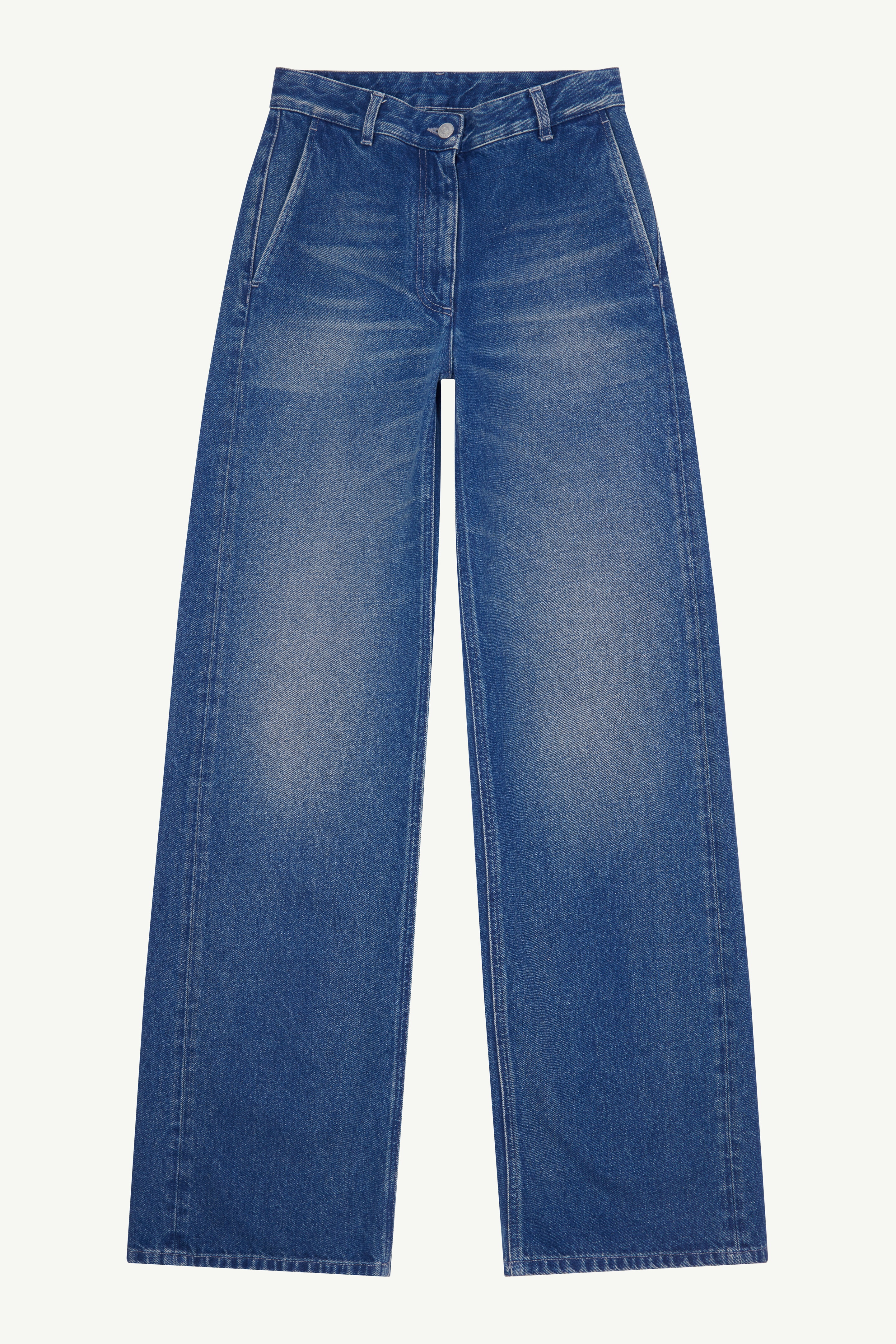 Distressed denim jeans - 1