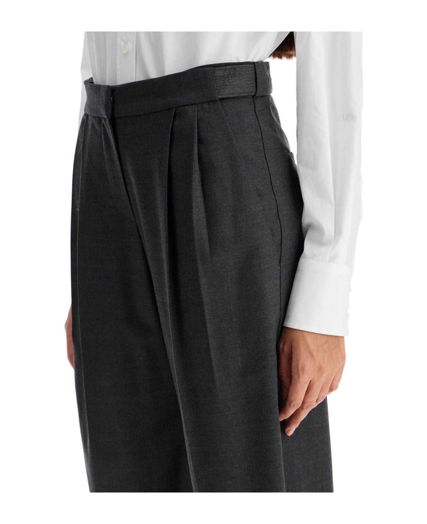 High Rise Wide Leg Trousers - 4