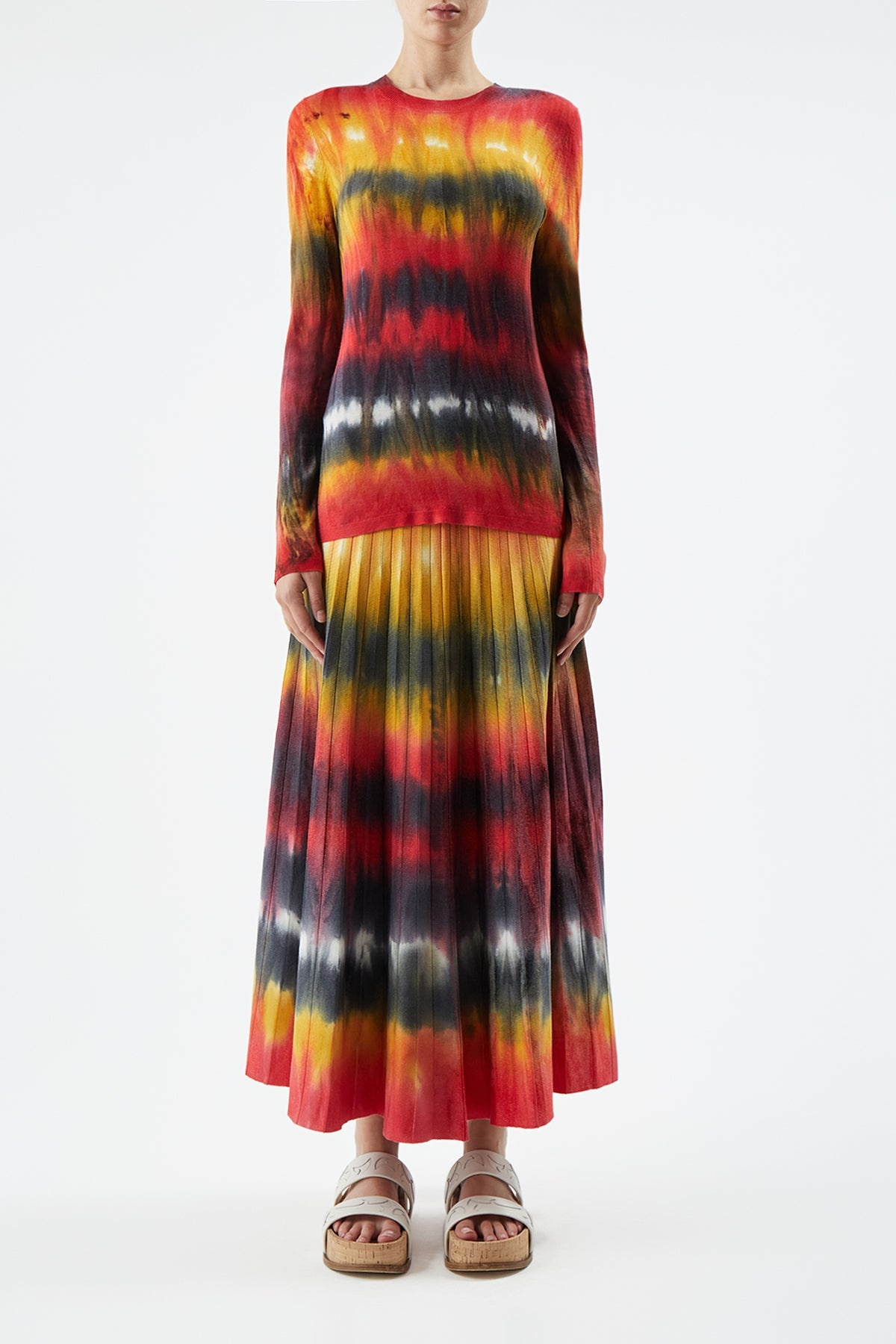 Tie Dye Ella Skirt in Cashmere - 2