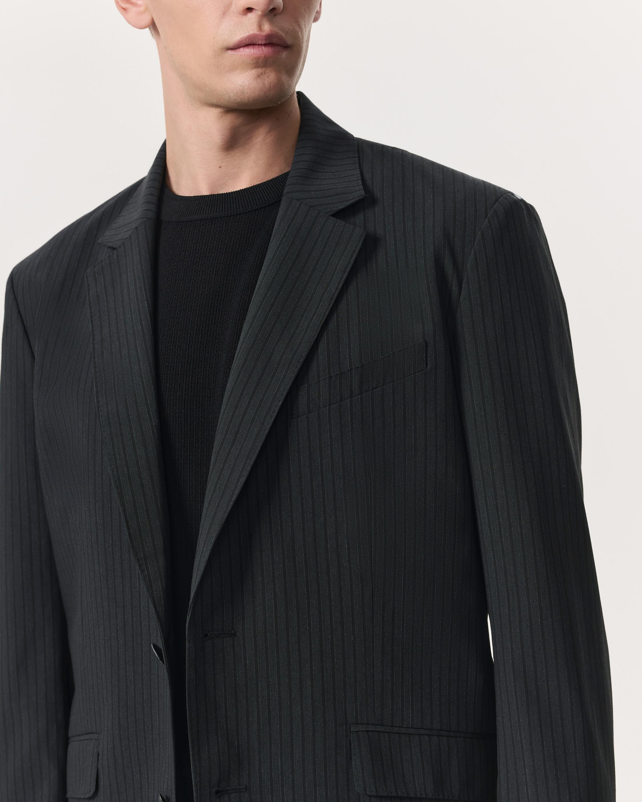 Butler Pinstripe Italian Virgin Wool-Blend Blazer - 3