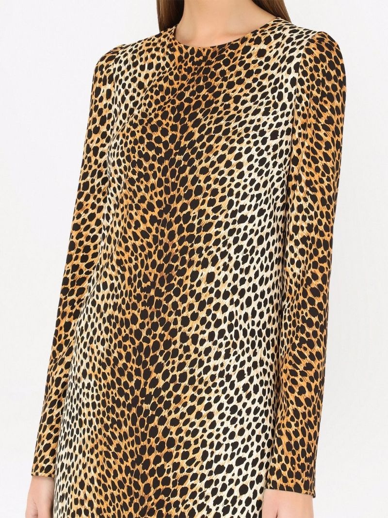 leopard print dress - 5