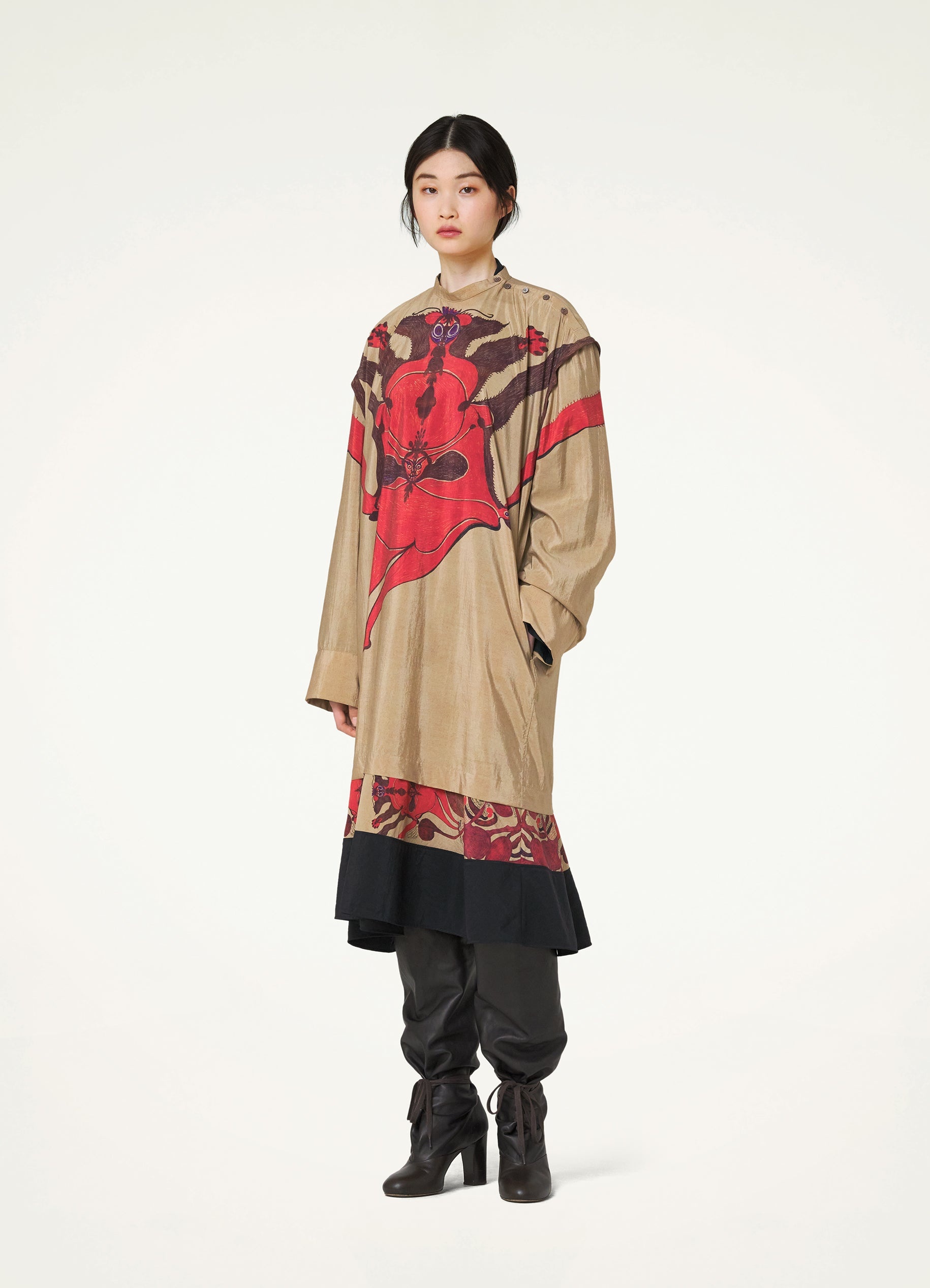 ANGKASAPURA FLARED HEM DRESS - 2
