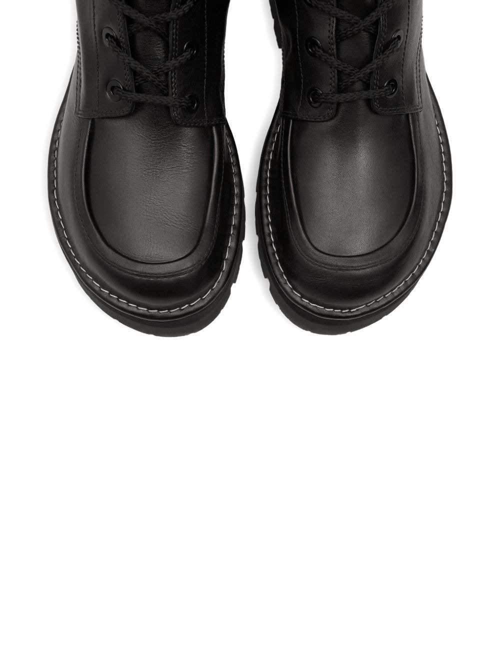 leather anatomical-toe boots - 4