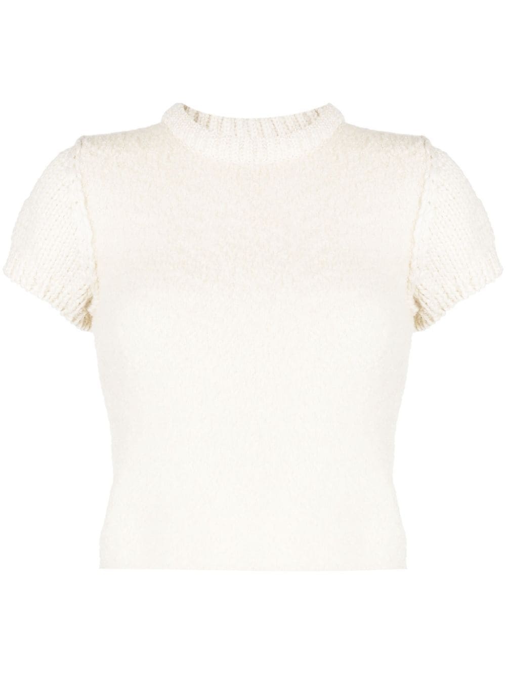 cap-sleeves wool-blend jumper - 1