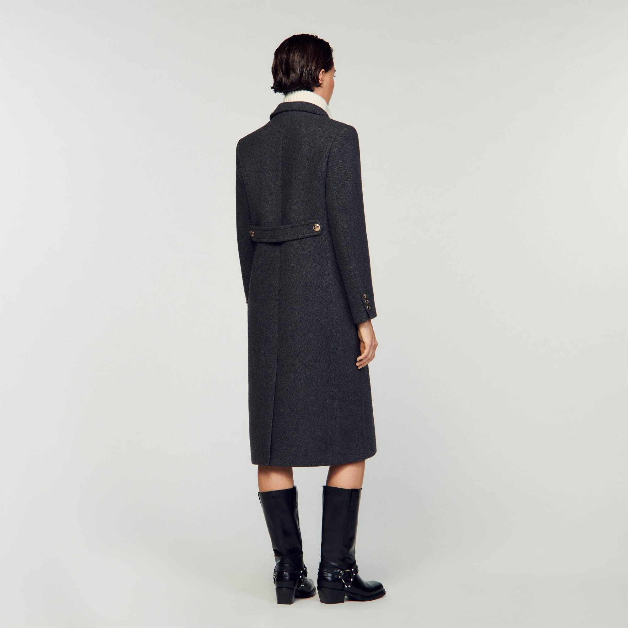 LONG OFFICER COAT - 6