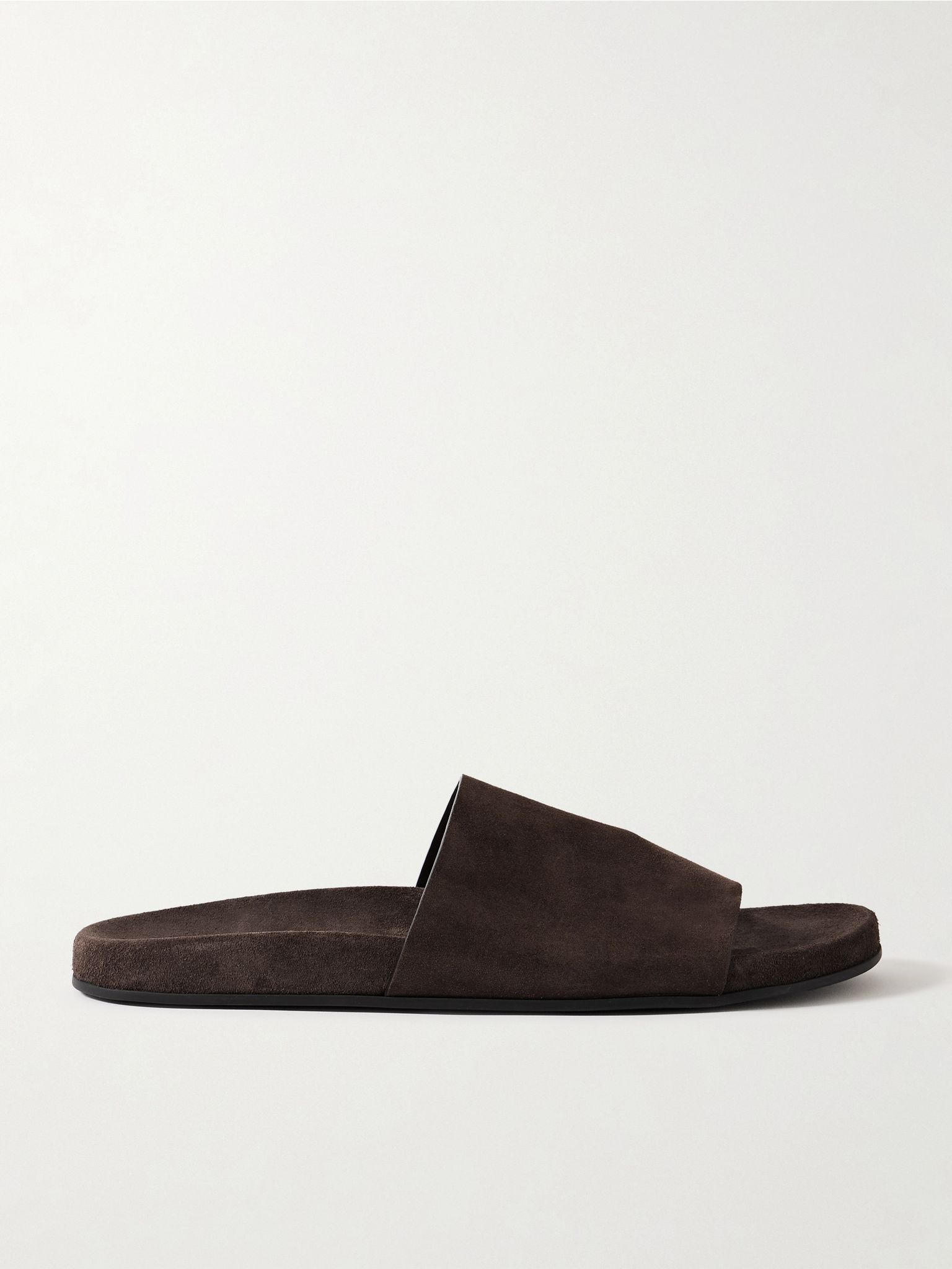 Hugh suede slides Taupe - 1