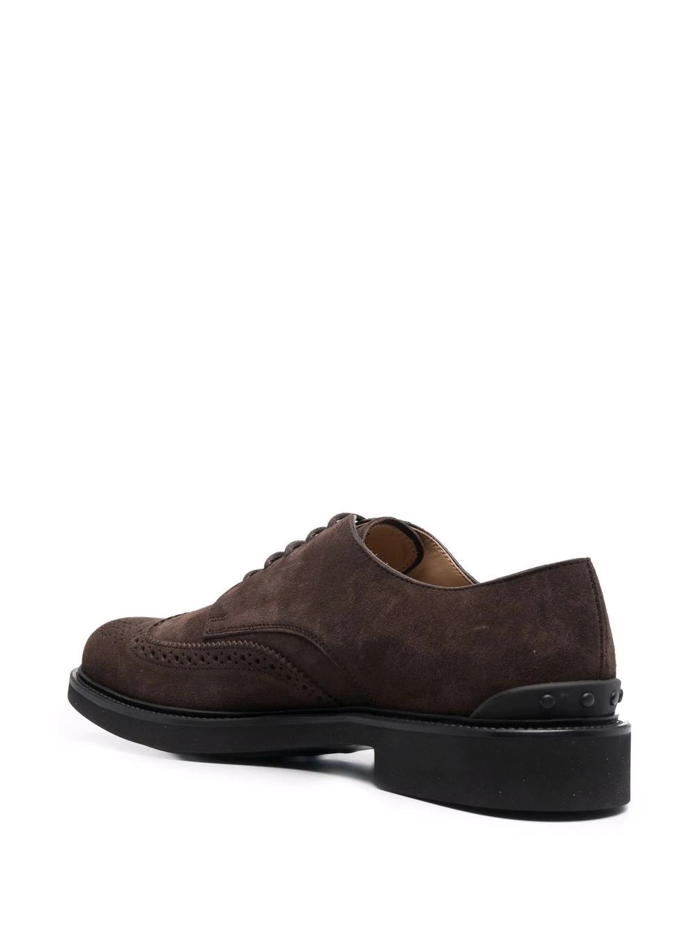 brogue-detail lace-up Oxford shoes - 3