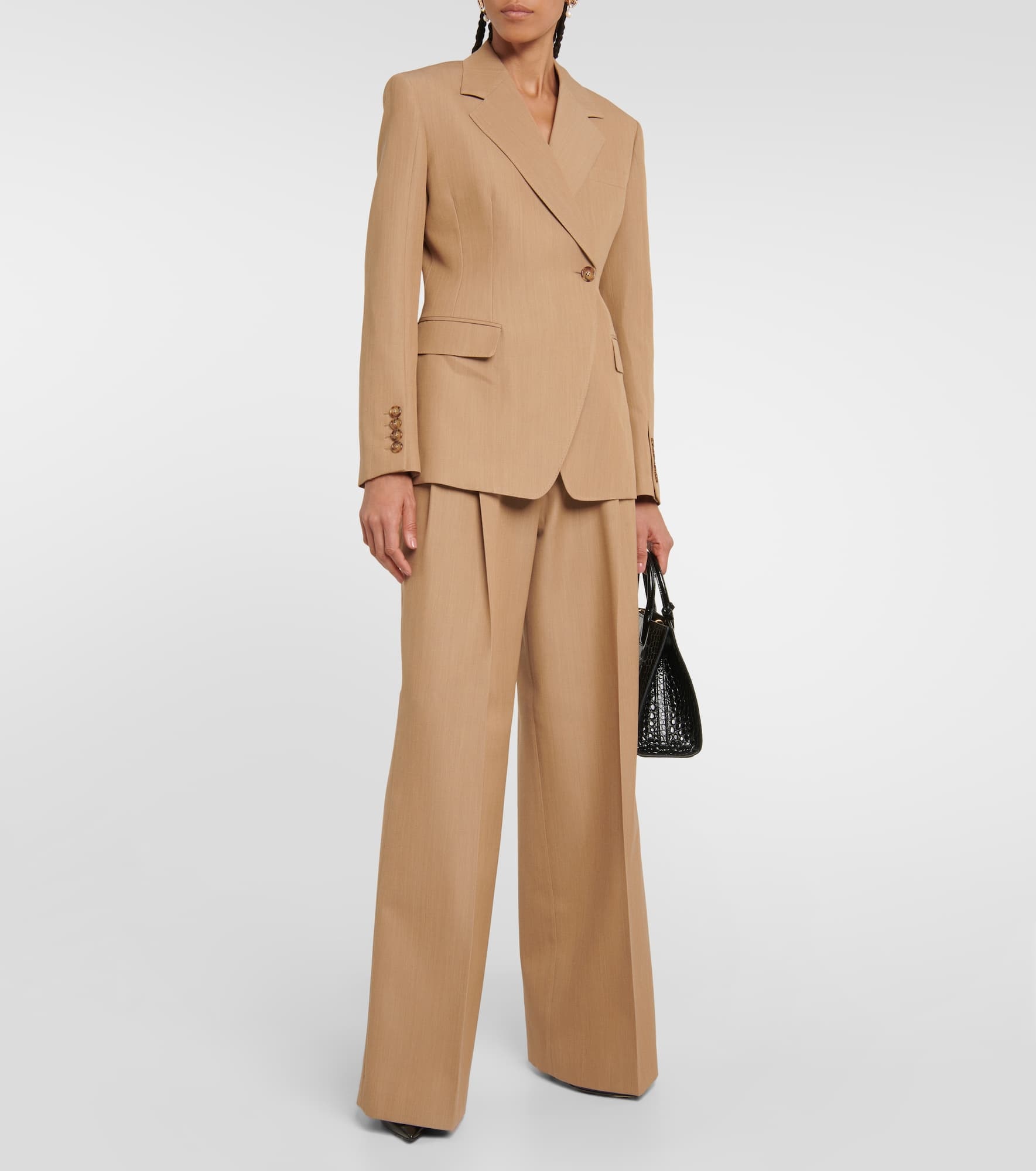 Single-breasted wool blazer - 2