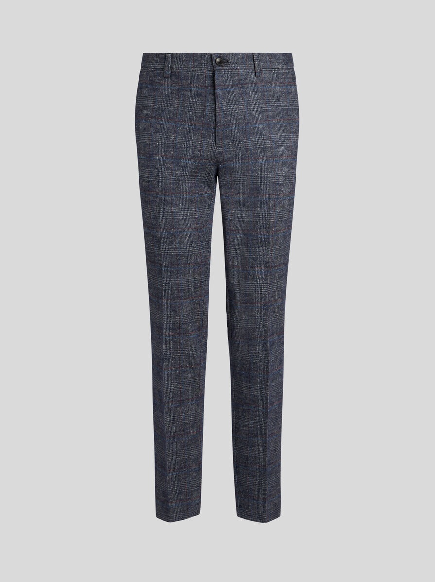 SILK AND ALPACA WOOL TROUSERS - 1