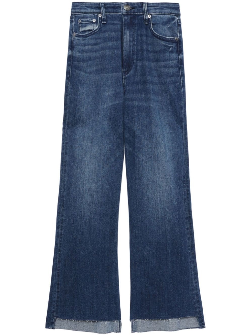 high-rise cropped jeans - 1