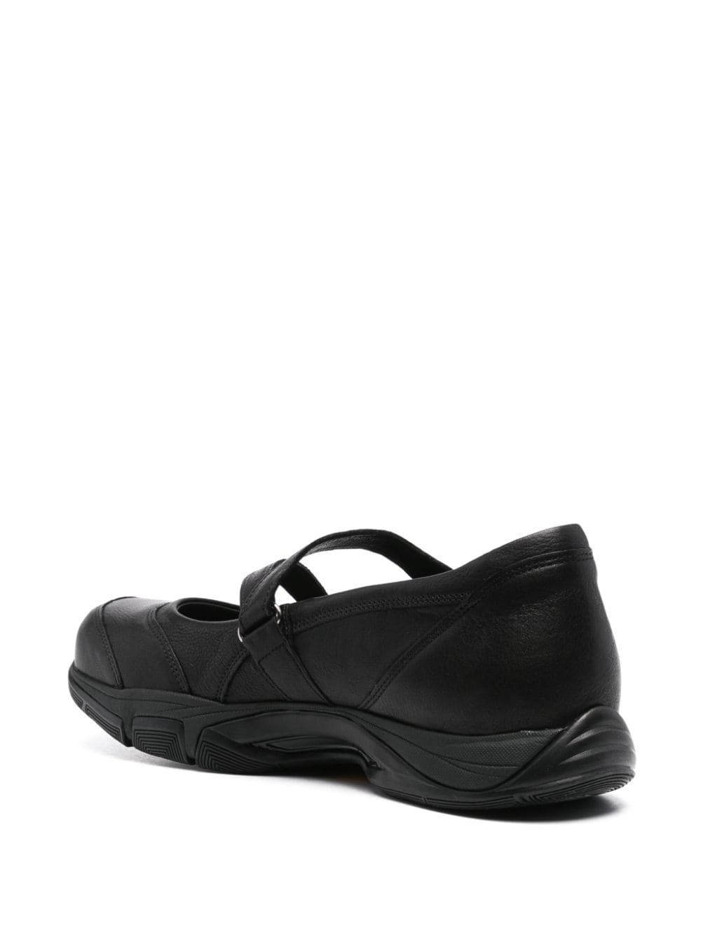 logo-debossed leather sneakers - 3