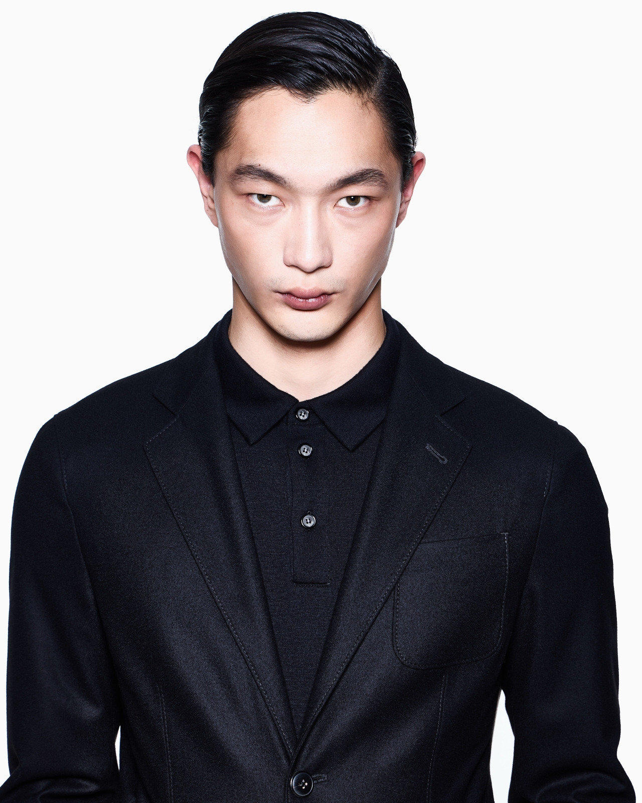 PURE CASHMERE INTERLOCK POLO SHIRT - 5