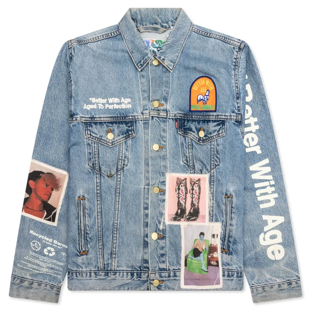 PORTRAIT DENIM JACKET - MULTI - 1
