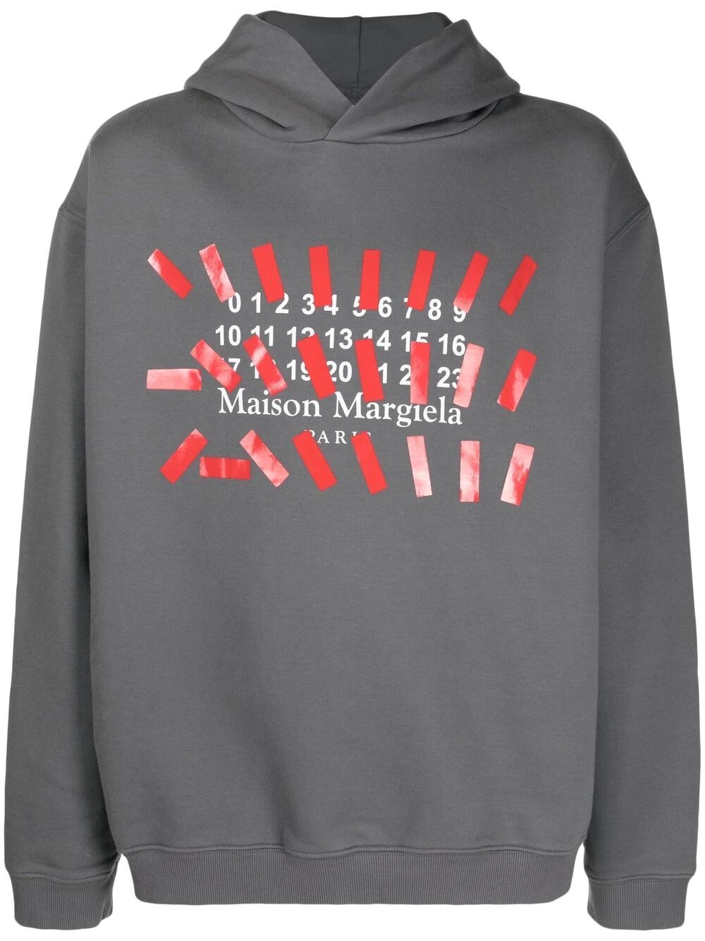 logo-print long-sleeve hoodie - 1