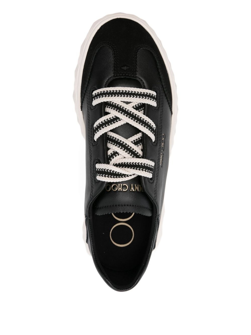 Diamond Light Flex leather lace-up sneakers - 4