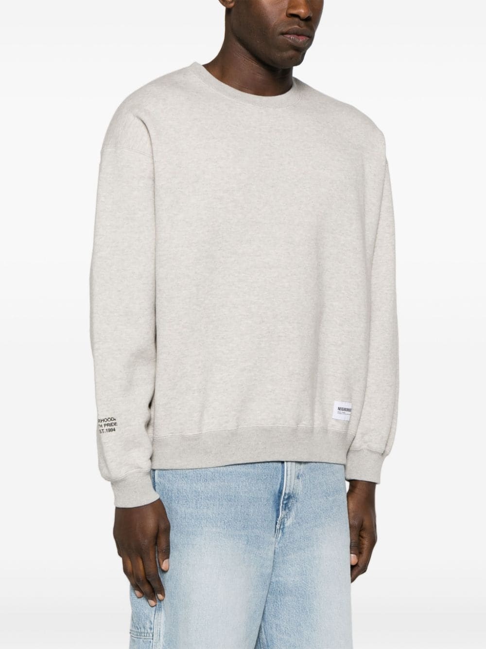 drop-shoulder cotton sweatshirt - 3
