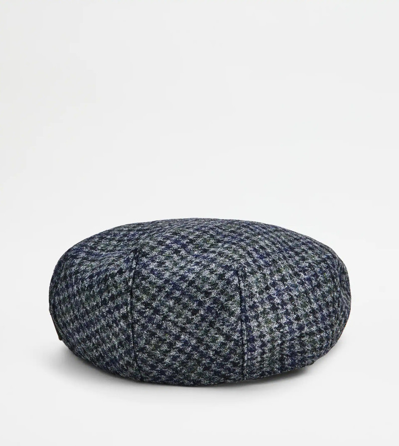 SHETLAND FLAT CAP - BLUE, GREY, GREEN 3
