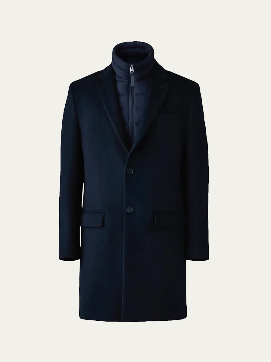 Men's Skai-SLB 3-in-1 Wool Overcoat with Removable Down Liner - 1