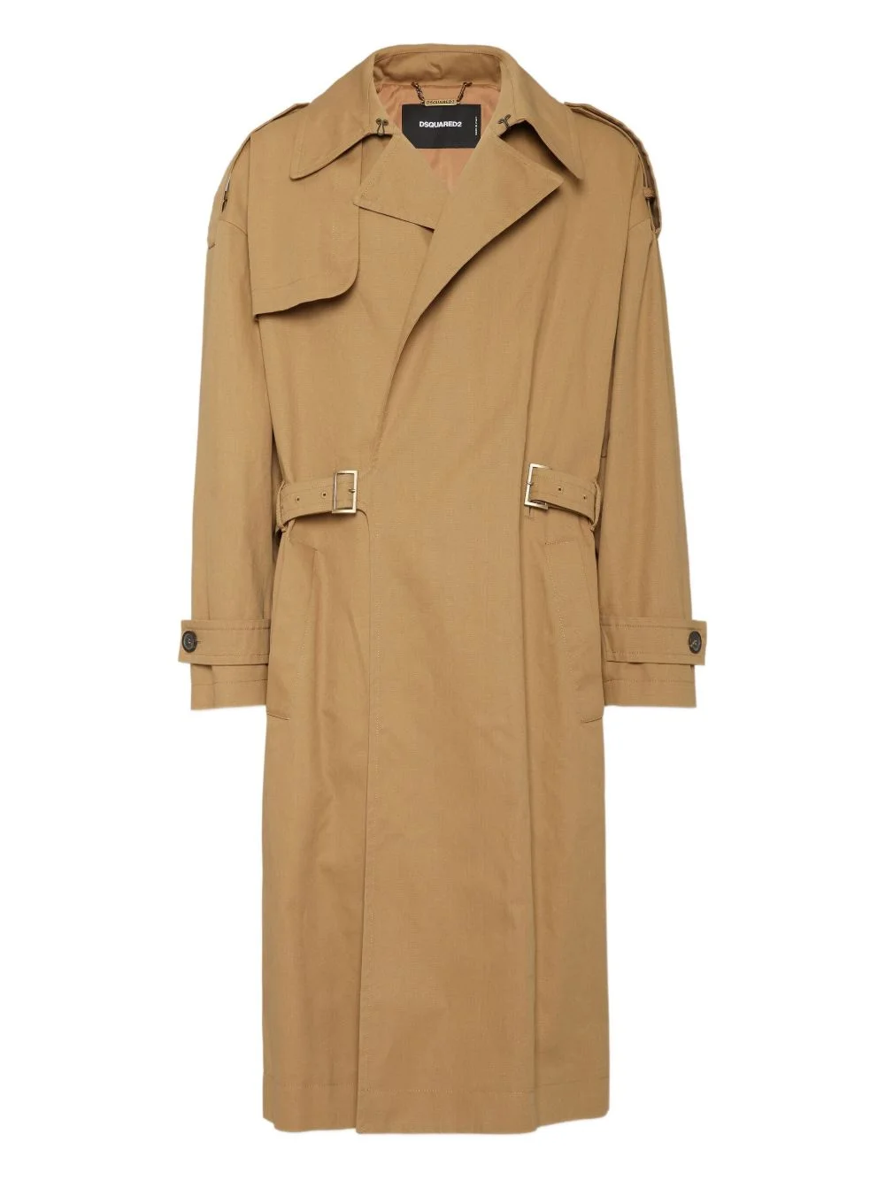 belted trench coat - 1