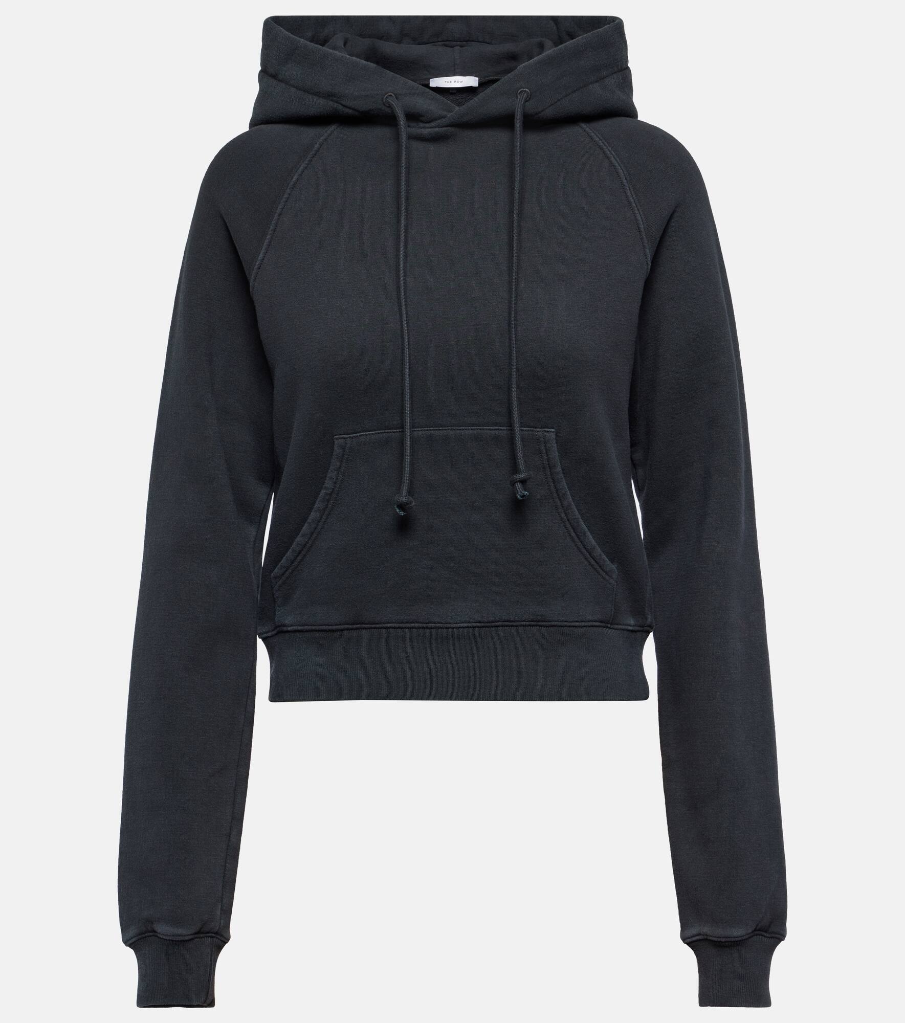 Timmi cropped cotton-blend jersey hoodie - 1