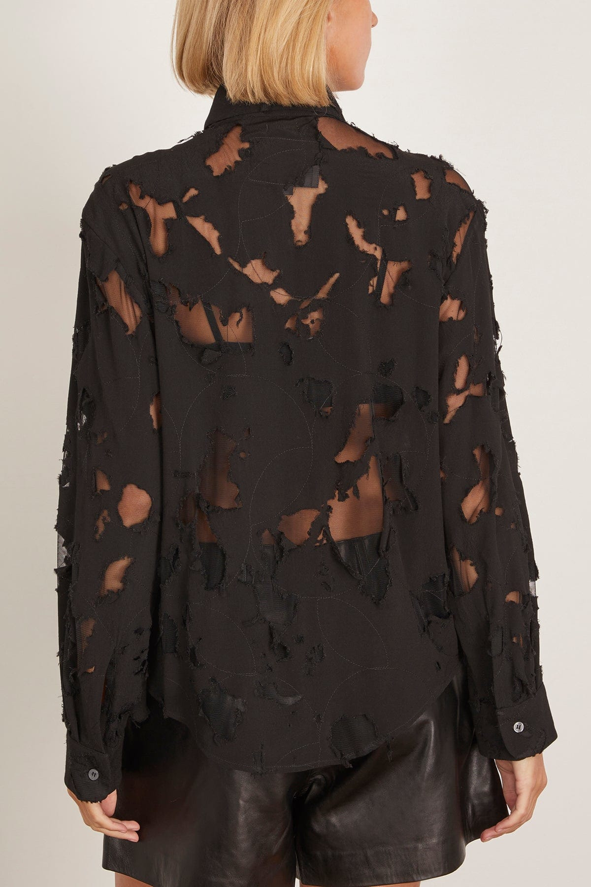 Slim Shirt in Black - 4